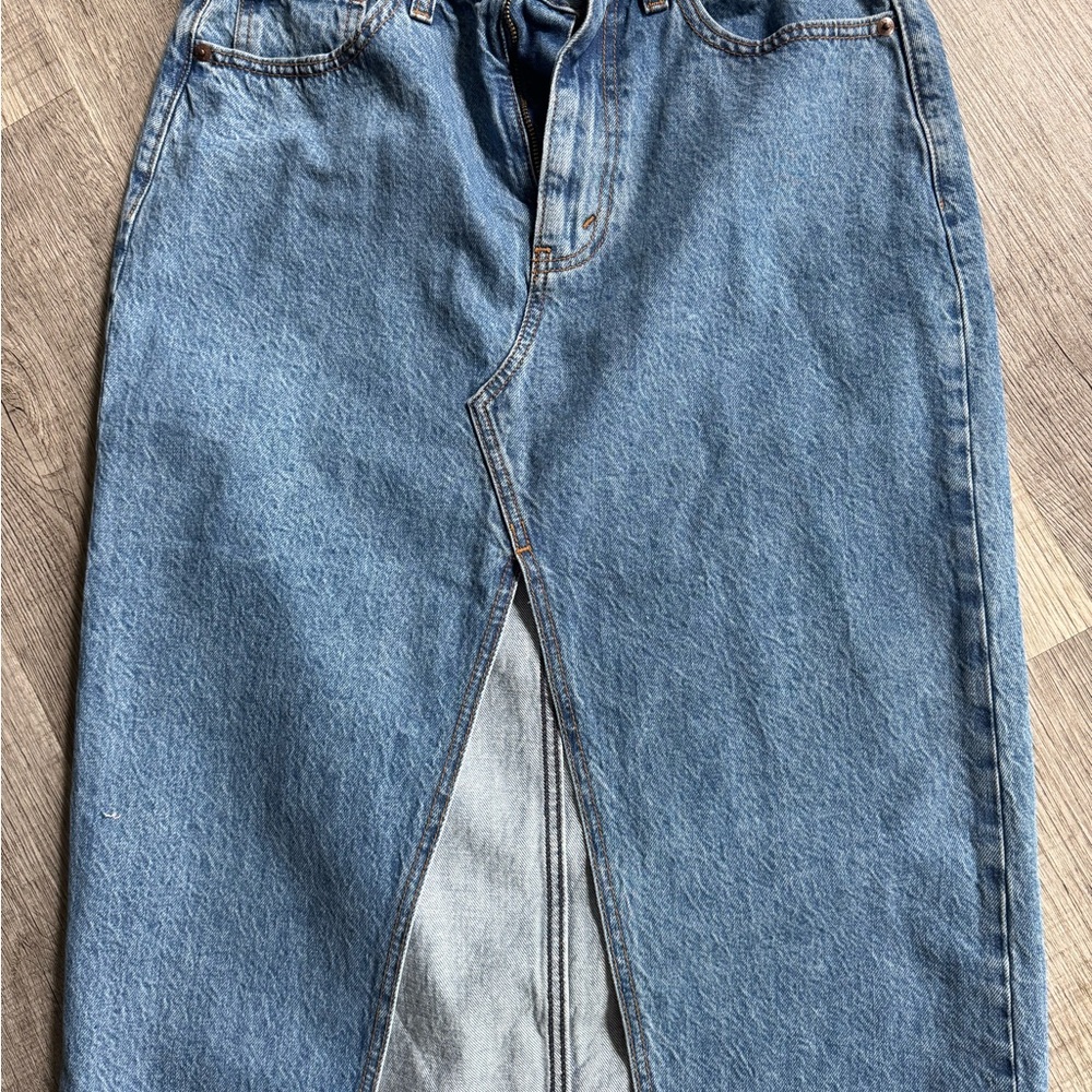 Abercrombie high rise Jean skirt
